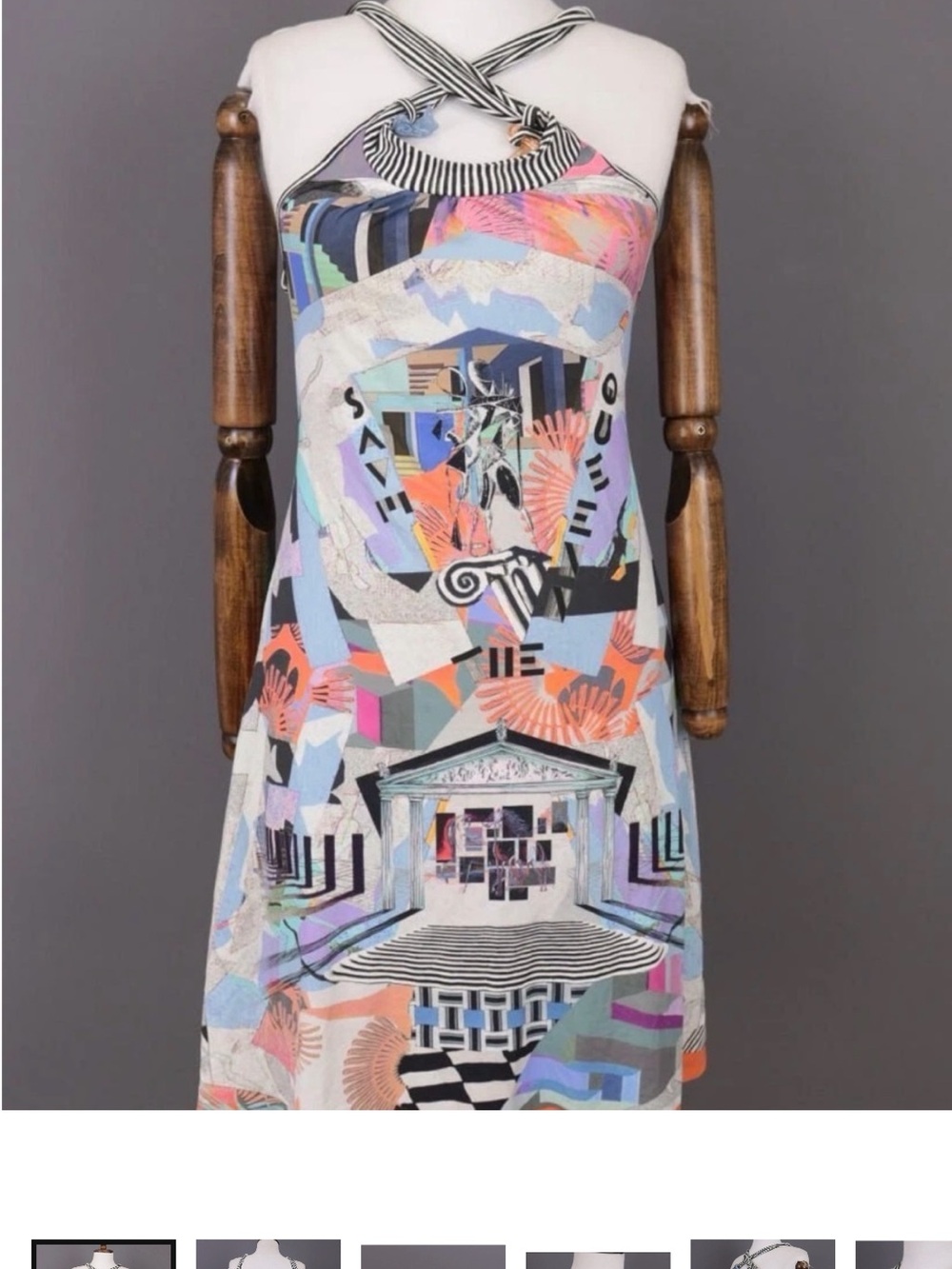 Save The Queen Rate Midi Dress Orange, Black & Multicolor Floral like New